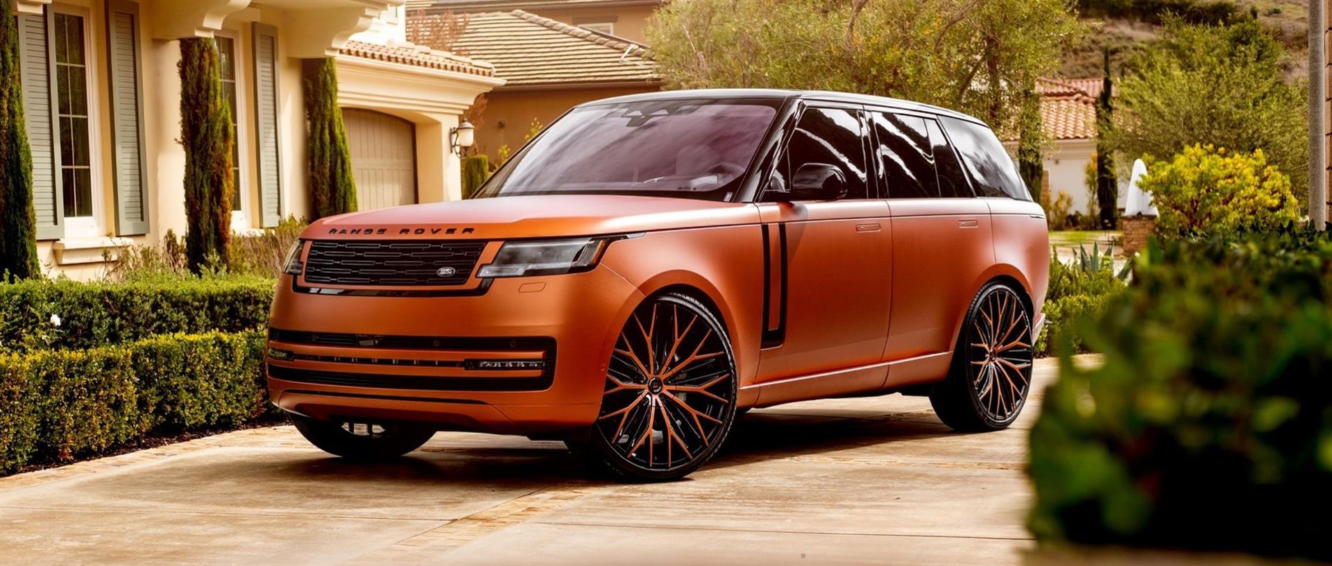 RANGE ROVER WITH LEXANI WHEELS FRONT PAGE