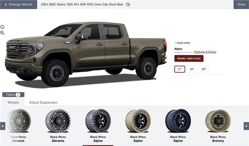 Wheel visualizer preview