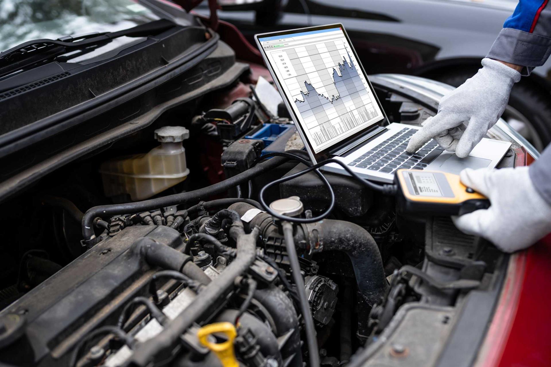Automotive Diagnostics and Repair - Diagnosing a black vehicle