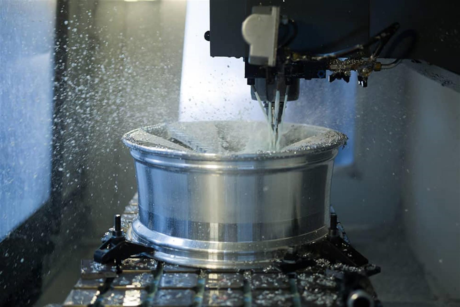 Milling/Notching a chrome wheel