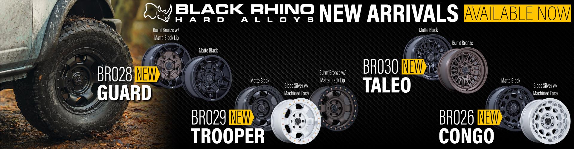 Black Rhino Hard Alloys New Arrivals banner