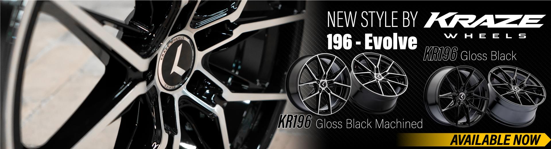 New Style by KRAZE wheels- 196 Evolve