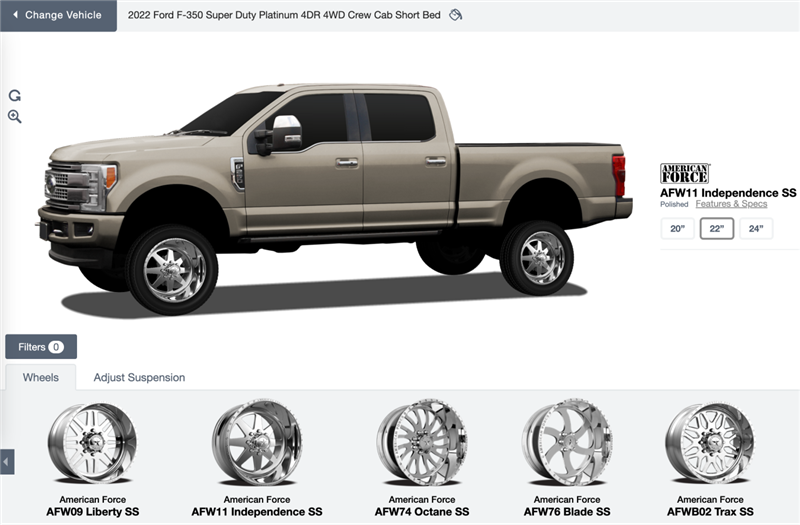 Wheel visualizer preview